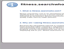 Tablet Screenshot of fitness.searchwho.com