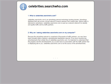 Tablet Screenshot of celebrities.searchwho.com