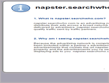 Tablet Screenshot of napster.searchwho.com